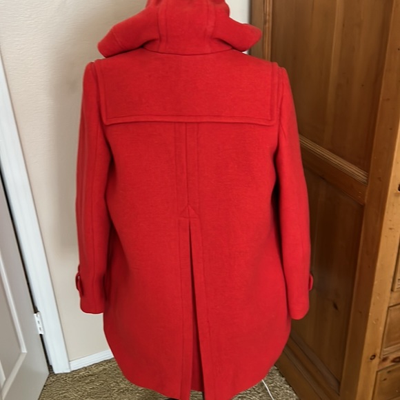 Banana Republic Women’s Duffle Coat Red Wool Blend. - Picture 4 of 9